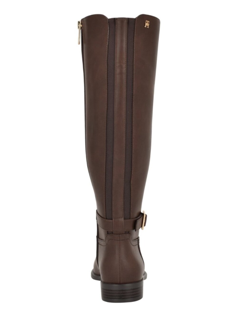 Tommy Hilfiger Mireya Wide Calf Riding Boots Dark Brown Size 5.5M NWT - Picture 4 of 5